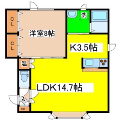 レスト東川の物件間取画像